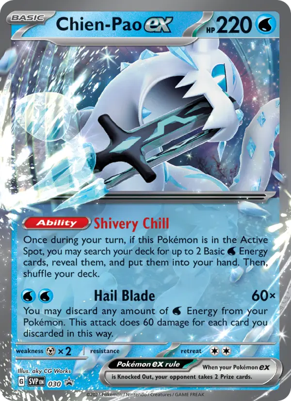 Chien-Pao ex None Pokemon card #030 from SVP Black Star Promos