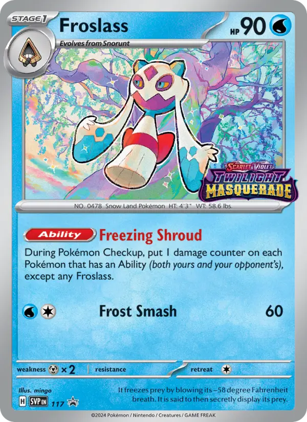 Froslass None Pokemon card #117 from SVP Black Star Promos