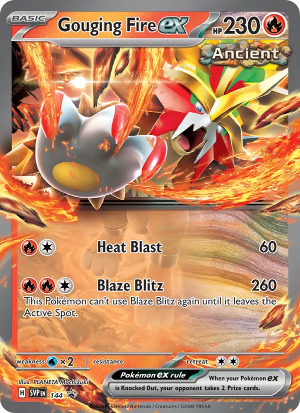 Gouging Fire ex None Pokemon card #144 from SVP Black Star Promos