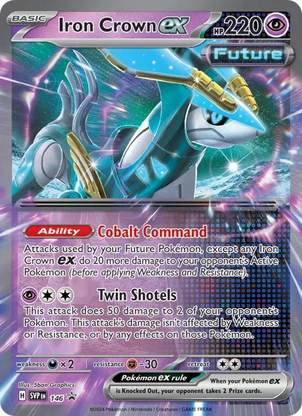 Iron Crown ex None Pokemon card #146 from SVP Black Star Promos