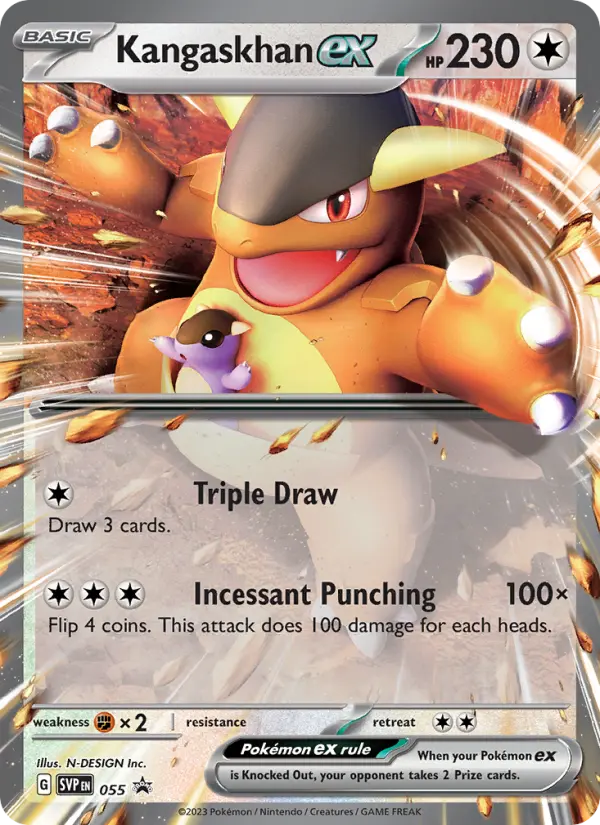 Kangaskhan ex None Pokemon card #055 from SVP Black Star Promos