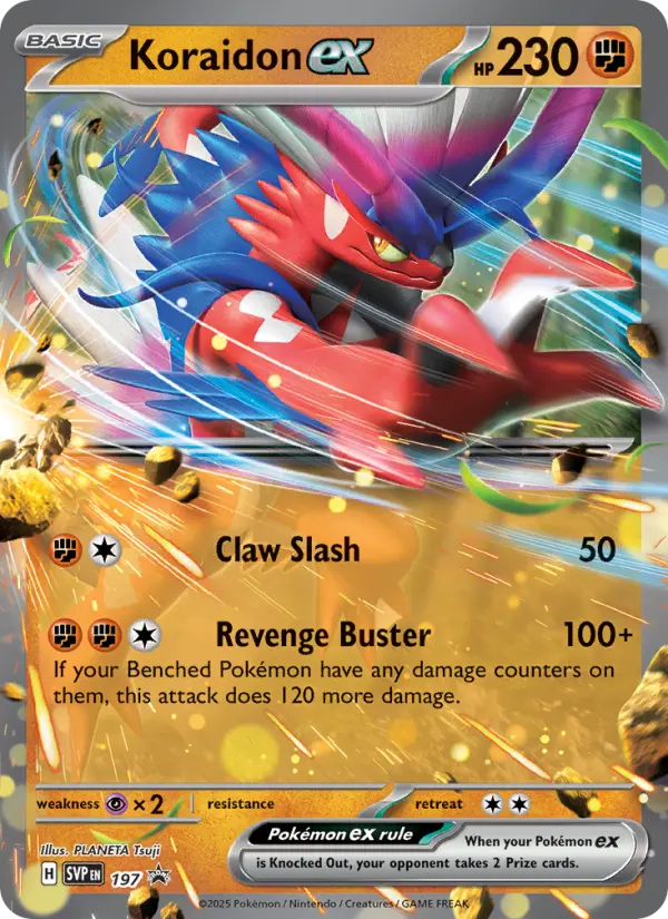 Koraidon ex None Pokemon card #197 from SVP Black Star Promos