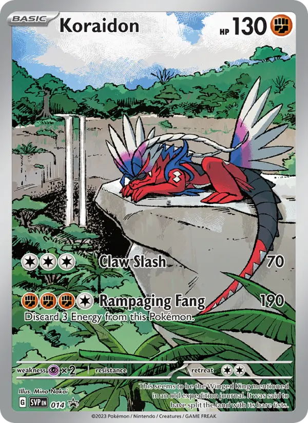 Koraidon None Pokemon card #014 from SVP Black Star Promos