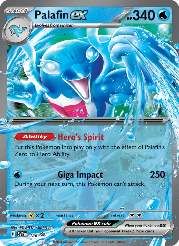Palafin ex None Pokemon card #126 from SVP Black Star Promos