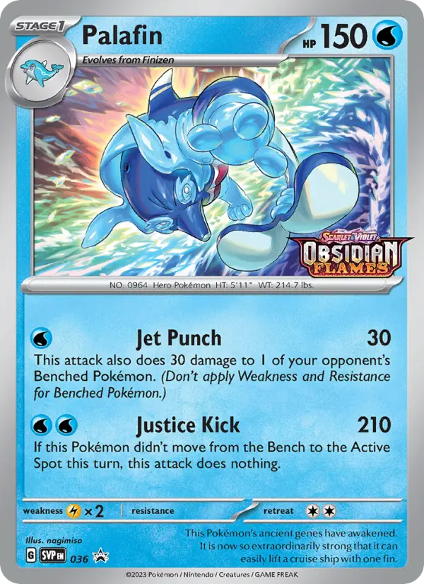 Palafin None Pokemon card #036 from SVP Black Star Promos
