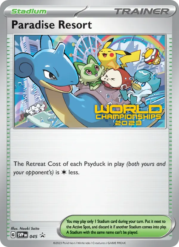 Paradise Resort None Pokemon card #045 from SVP Black Star Promos