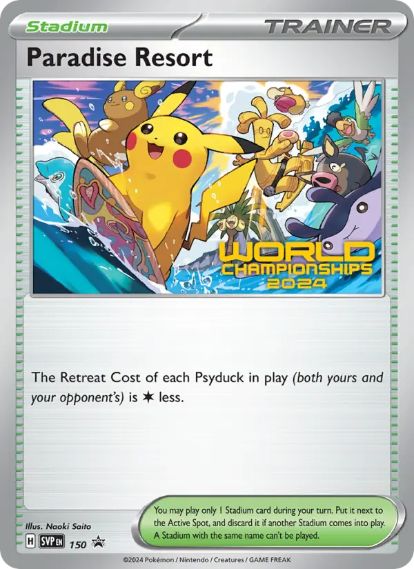 Paradise Resort None Pokemon card #150 from SVP Black Star Promos