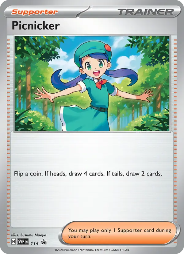Picnicker None Pokemon card #114 from SVP Black Star Promos