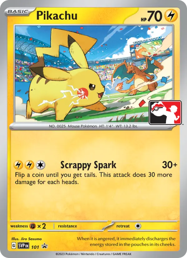 Pikachu None Pokemon card #101 from SVP Black Star Promos