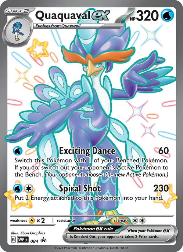 Quaquaval ex None Pokemon card #084 from SVP Black Star Promos