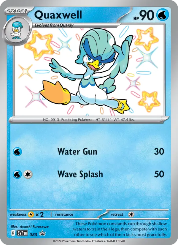 Quaxwell None Pokemon card #083 from SVP Black Star Promos