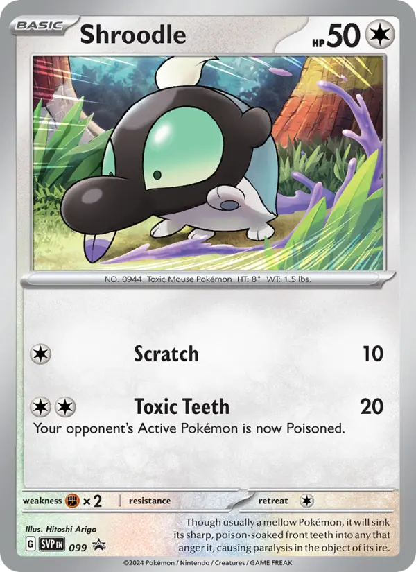Shroodle None Pokemon card #099 from SVP Black Star Promos