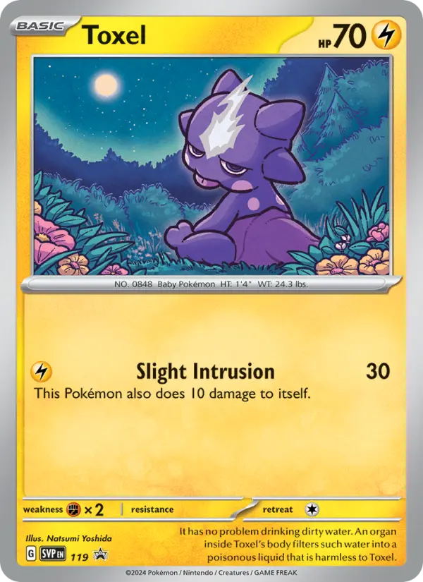 Toxel None Pokemon card #119 from SVP Black Star Promos