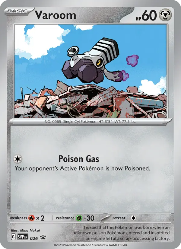 Varoom None Pokemon card #026 from SVP Black Star Promos