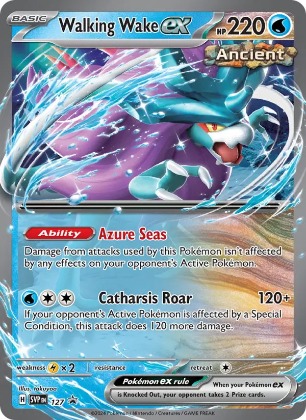 Walking Wake ex None Pokemon card #127 from SVP Black Star Promos