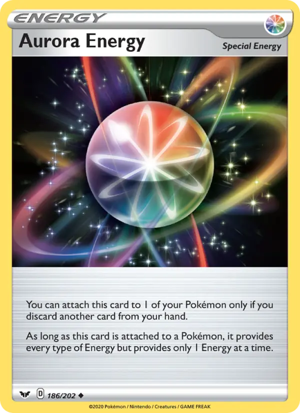 Aurora Energy Uncommon Pokemon card #186 from Sword & Shield
