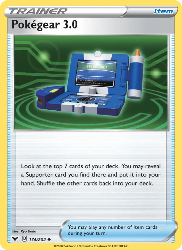 Pokégear 3.0 Uncommon Pokemon card #174 from Sword & Shield