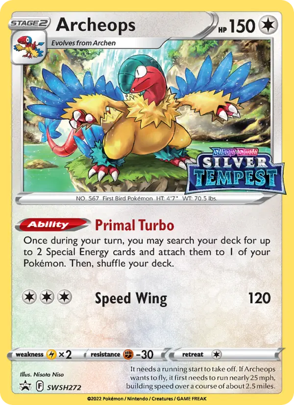 Archeops None Pokemon card #SWSH272 from SWSH Black Star Promos