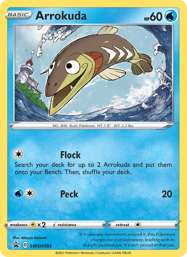 Arrokuda None Pokemon card #SWSH093 from SWSH Black Star Promos