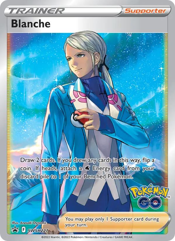Blanche None Pokemon card #SWSH227 from SWSH Black Star Promos