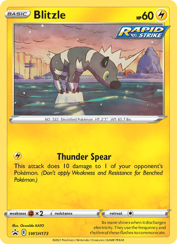 Blitzle None Pokemon card #SWSH173 from SWSH Black Star Promos