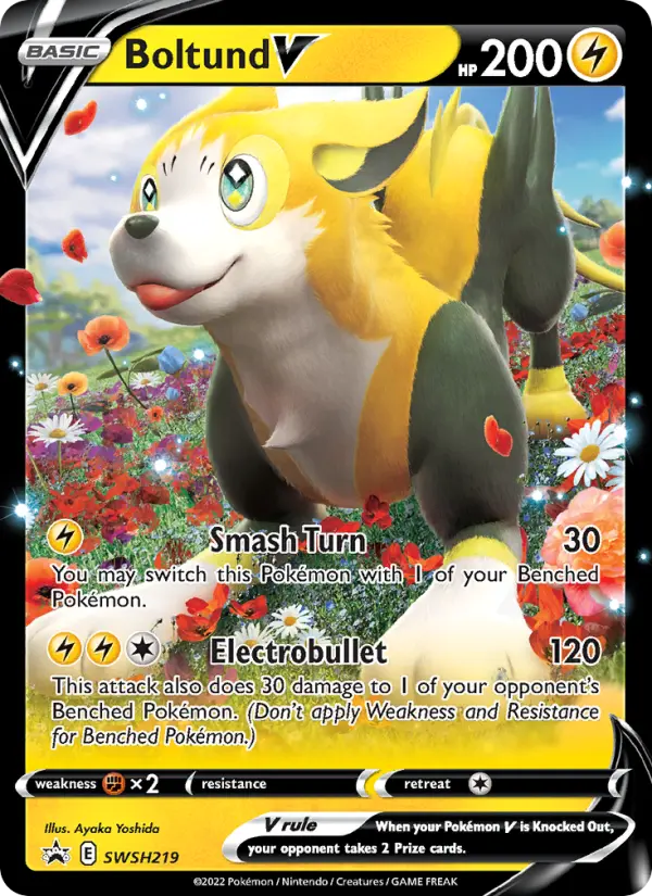 Boltund V None Pokemon card #SWSH219 from SWSH Black Star Promos
