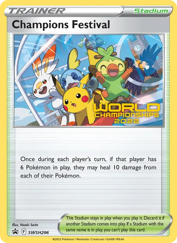 Champions Festival None Pokemon card #SWSH296 from SWSH Black Star Promos