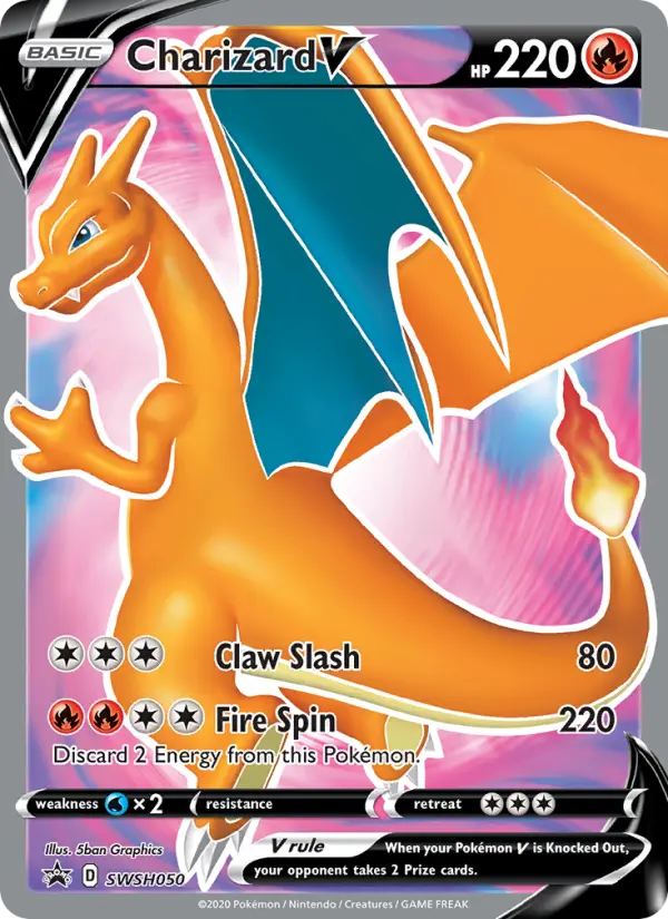 Charizard V None Pokemon card #SWSH050 from SWSH Black Star Promos