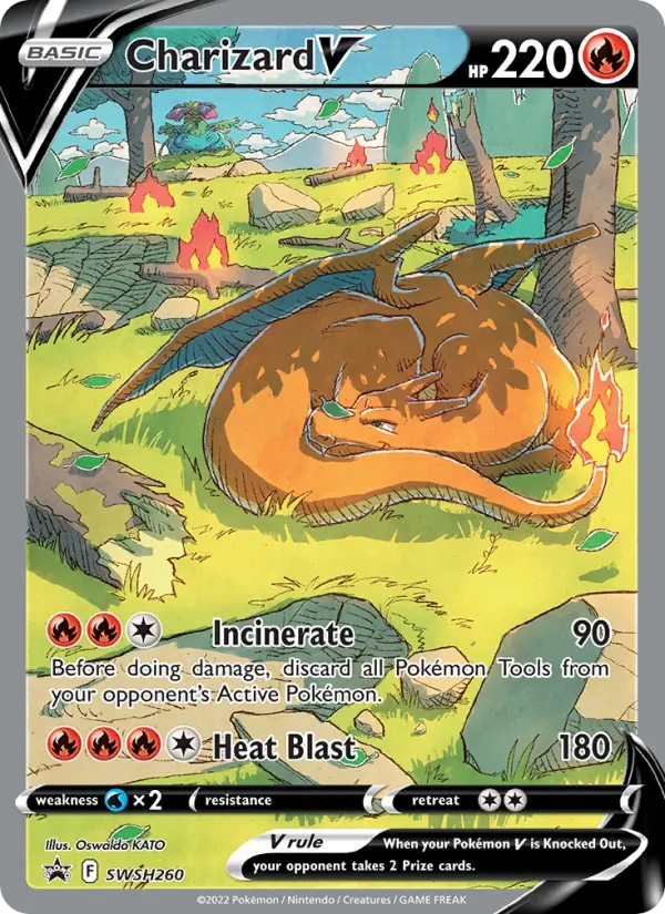 Charizard V None Pokemon card #SWSH260 from SWSH Black Star Promos