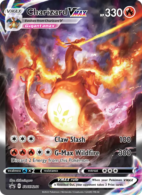 Charizard VMAX None Pokemon card #SWSH261 from SWSH Black Star Promos