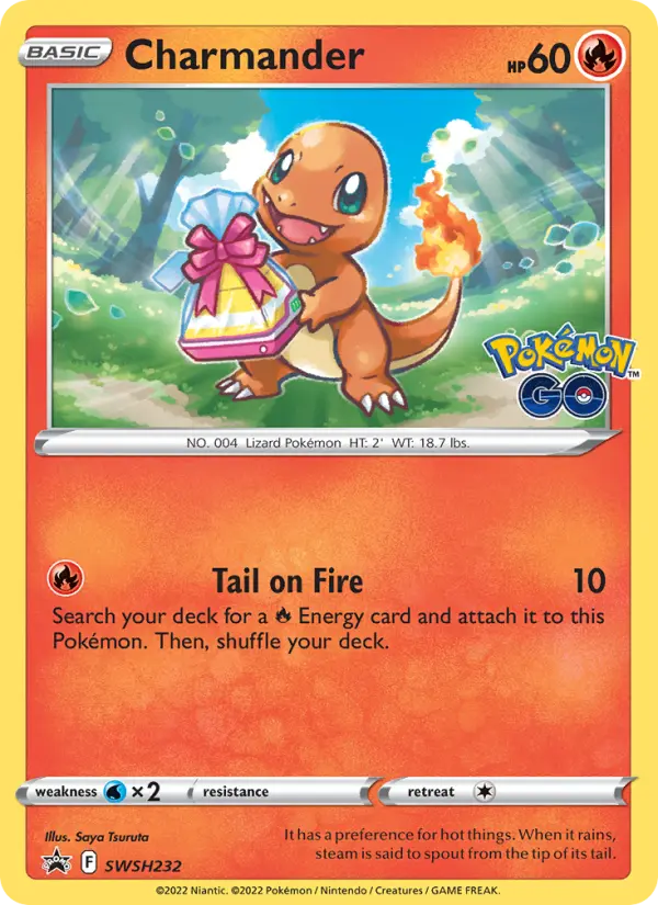 Charmander None Pokemon card #SWSH232 from SWSH Black Star Promos