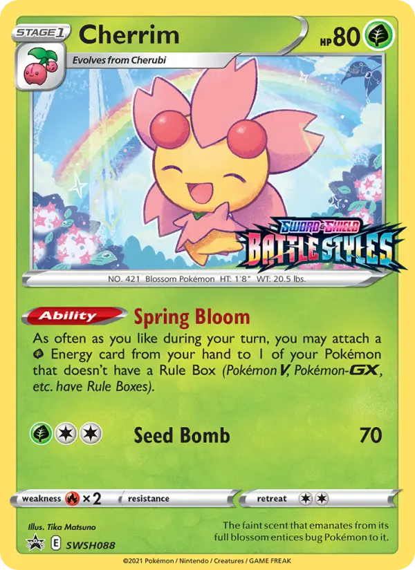 Cherrim None Pokemon card #SWSH088 from SWSH Black Star Promos