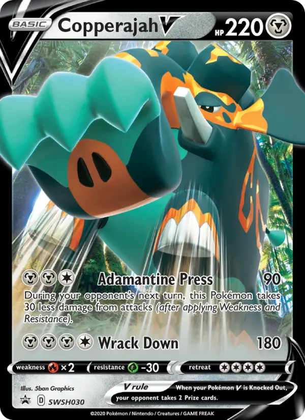 Copperajah V None Pokemon card #SWSH030 from SWSH Black Star Promos
