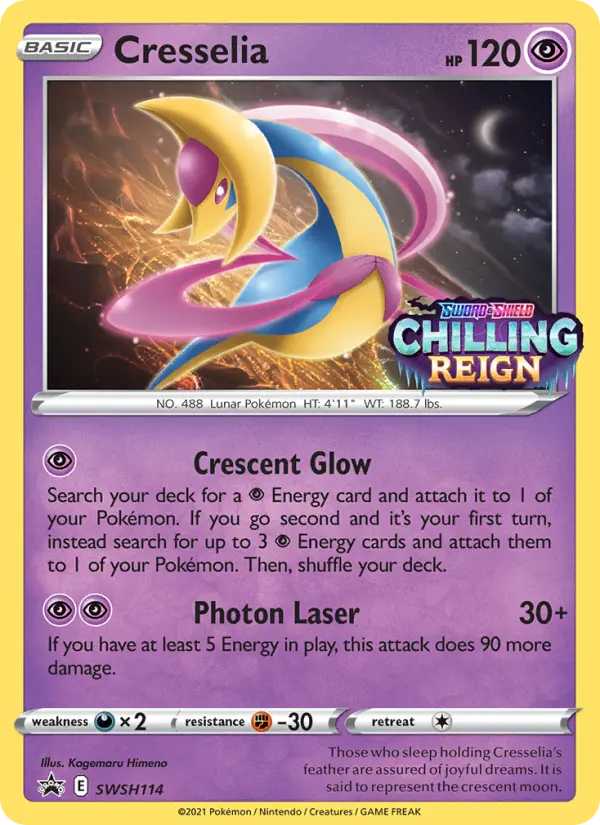 Cresselia None Pokemon card #SWSH114 from SWSH Black Star Promos