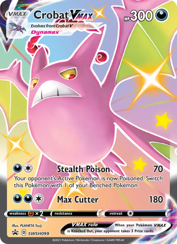 Crobat VMAX None Pokemon card #SWSH099 from SWSH Black Star Promos