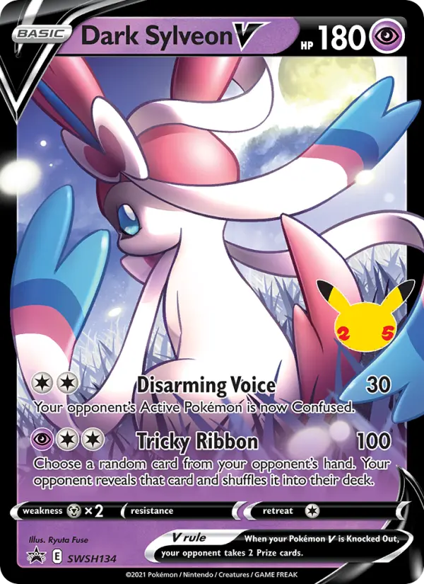 Dark Sylveon V None Pokemon card #SWSH134 from SWSH Black Star Promos