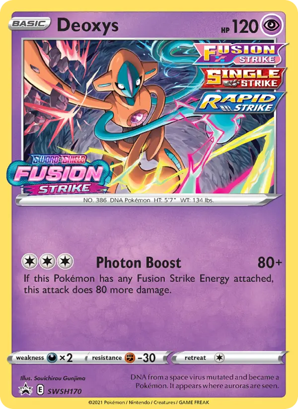 Deoxys None Pokemon card #SWSH170 from SWSH Black Star Promos