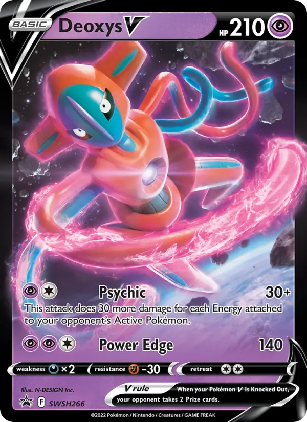 Deoxys V None Pokemon card #SWSH266 from SWSH Black Star Promos