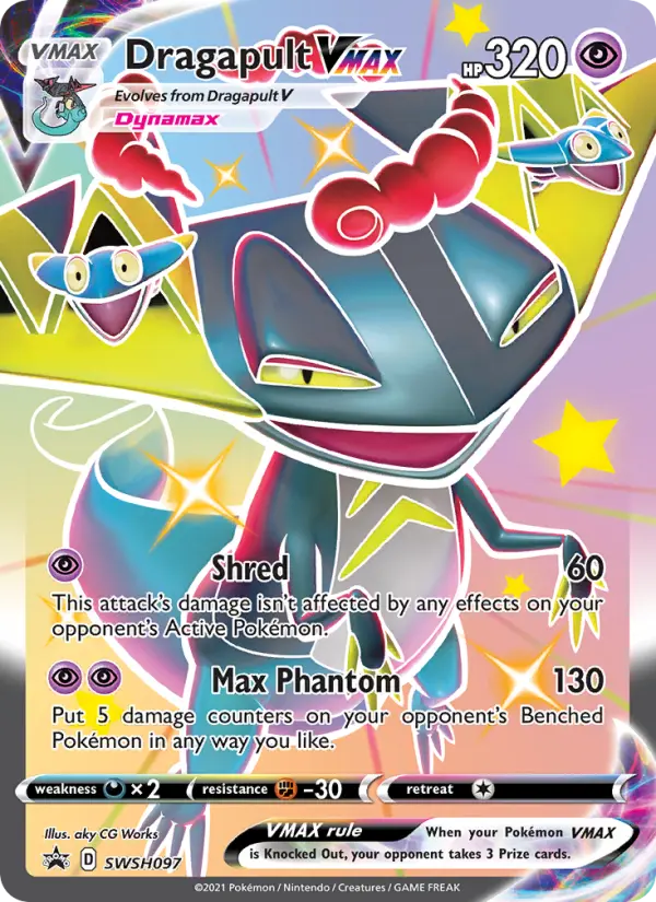 Dragapult VMAX None Pokemon card #SWSH097 from SWSH Black Star Promos