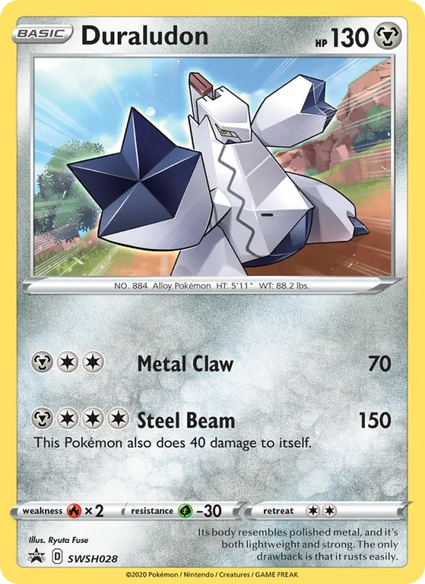 Duraludon None Pokemon card #SWSH028 from SWSH Black Star Promos