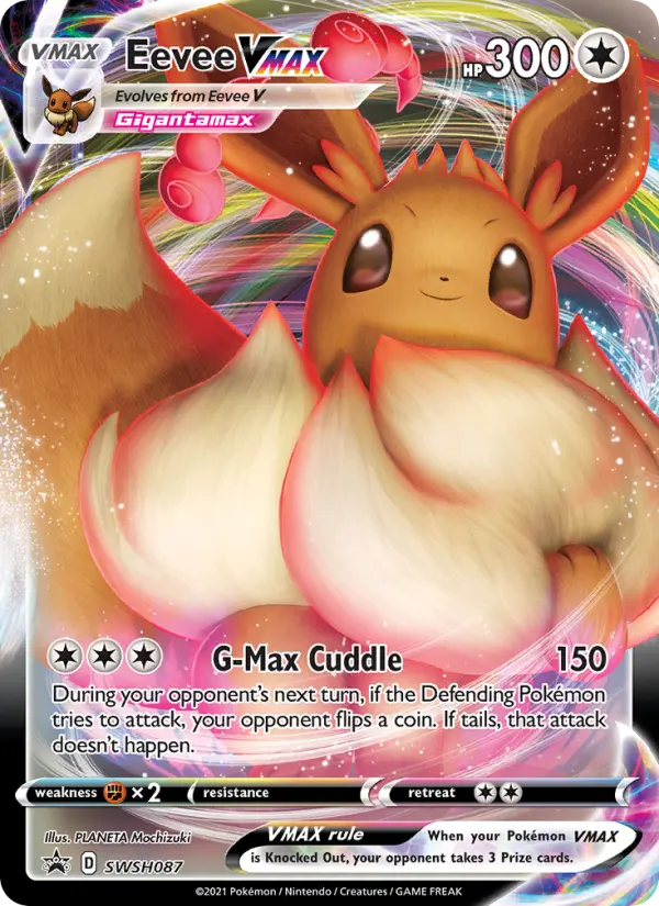 Eevee VMAX None Pokemon card #SWSH087 from SWSH Black Star Promos