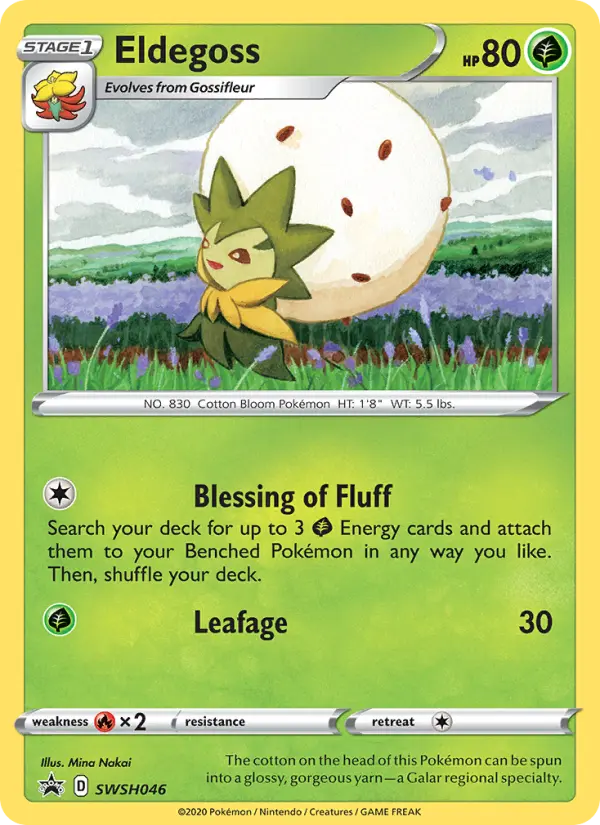 Eldegoss None Pokemon card #SWSH046 from SWSH Black Star Promos
