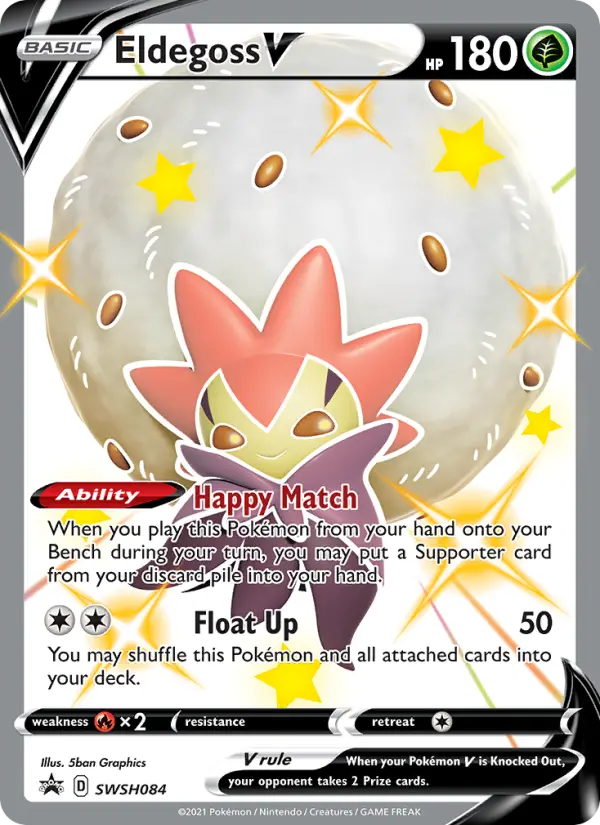 Eldegoss V None Pokemon card #SWSH084 from SWSH Black Star Promos