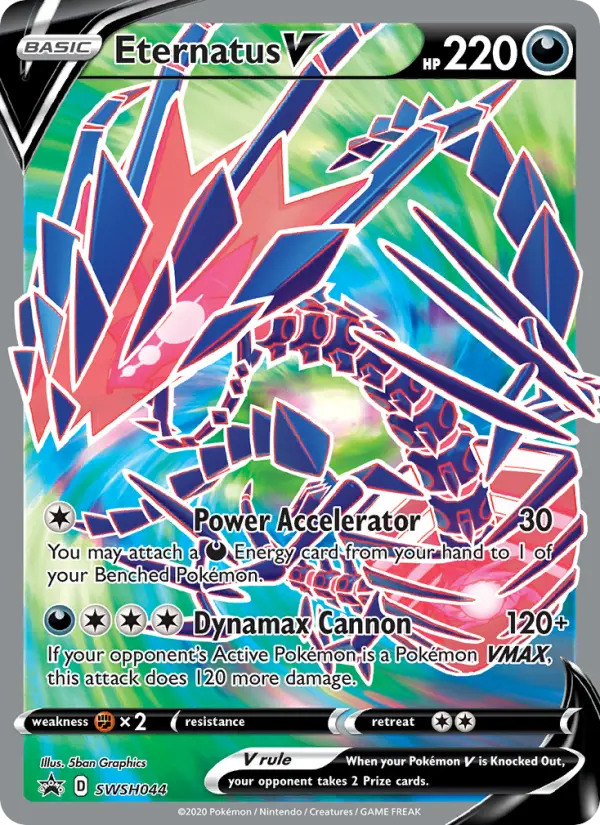 Eternatus V None Pokemon card #SWSH044 from SWSH Black Star Promos