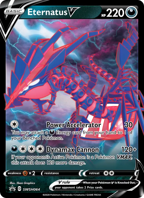 Eternatus V None Pokemon card #SWSH064 from SWSH Black Star Promos
