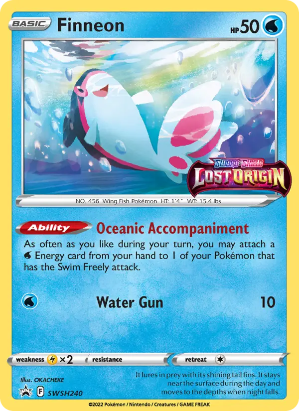 Finneon None Pokemon card #SWSH240 from SWSH Black Star Promos