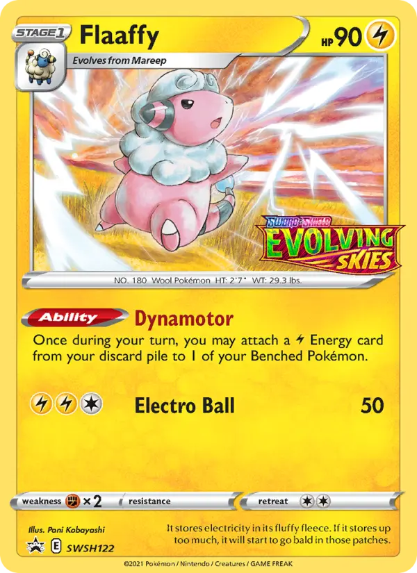 Flaaffy None Pokemon card #SWSH122 from SWSH Black Star Promos