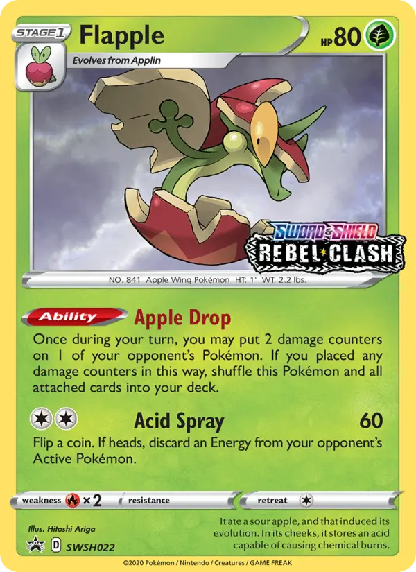 Flapple None Pokemon card #SWSH022 from SWSH Black Star Promos