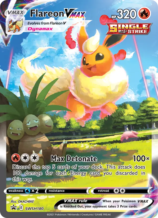 Flareon VMAX None Pokemon card #SWSH180 from SWSH Black Star Promos