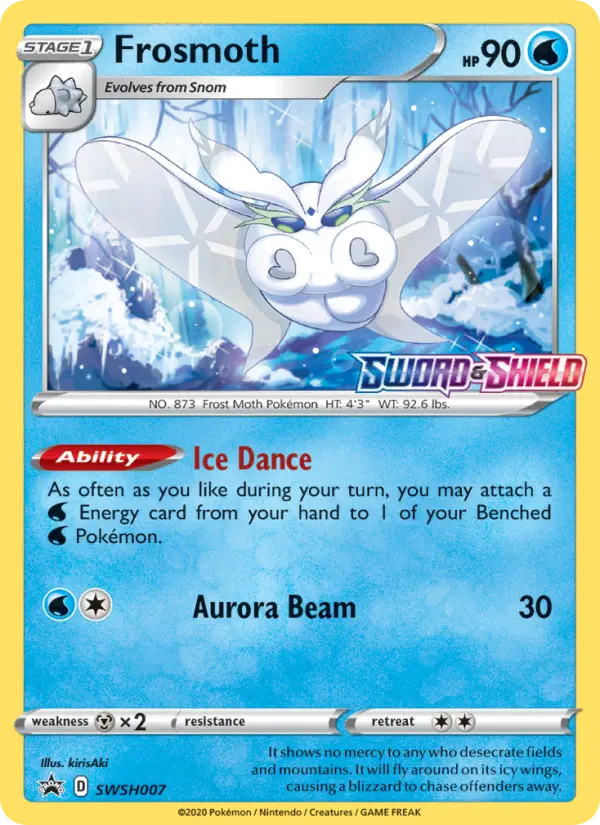 Frosmoth None Pokemon card #SWSH007 from SWSH Black Star Promos